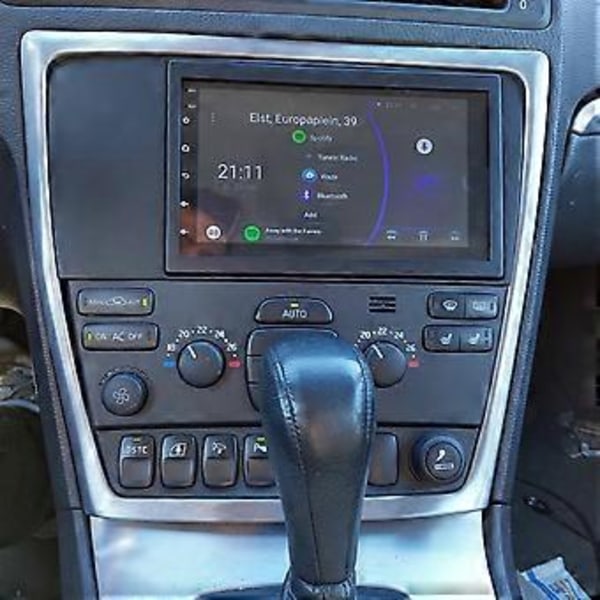Bilradio Fascia för XC70 V70 S60 05-10 DVD Stereo Ram Plattadapter Monteringsinstrumentbräda Installationsram Trim Kit