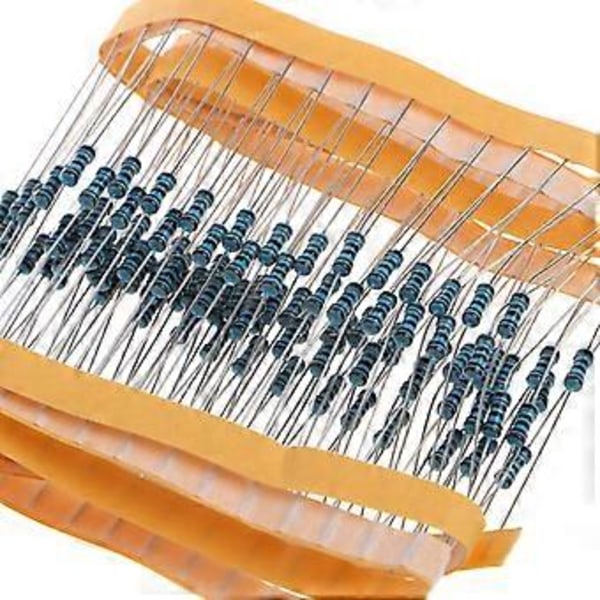 100 st 1k ohm 1/4W Metallfilmresistor 1kohm 0.25W 1% För Arduino