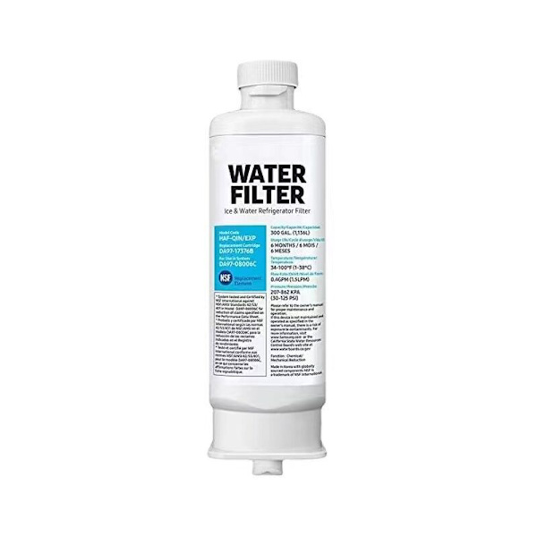 Reservedeler til kjøleskap 2x Kompatibel Samsung Kjøleskap Vannfilter DA97-17376B Kjøleskapspatron (HAF-QIN/EXP)，Reservedeler til kjøleskap-