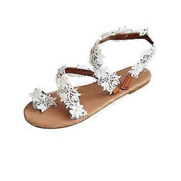 Blomstrete sandaler for kvinner, sommersko, strandsko