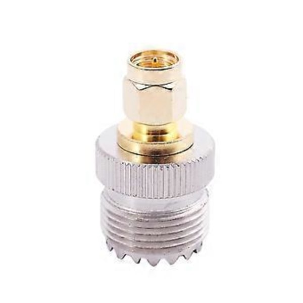 2x SMA Han Til UHF Hun So239 So-239 Jumper Stik RF Adapter Connect -259 Guld
