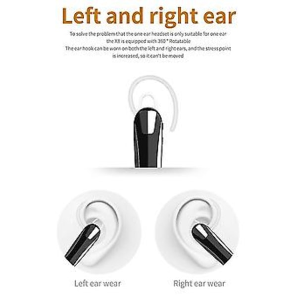 X8 Bluetooth Bluetooth 5.0 Handsfree Hörlurar För Xiaomi (svart)