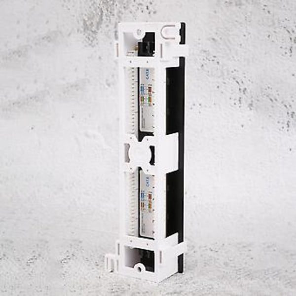 Verktygssats 12 Port Cat6 Panel Rj45 Ing Monteringsfäste för Rack