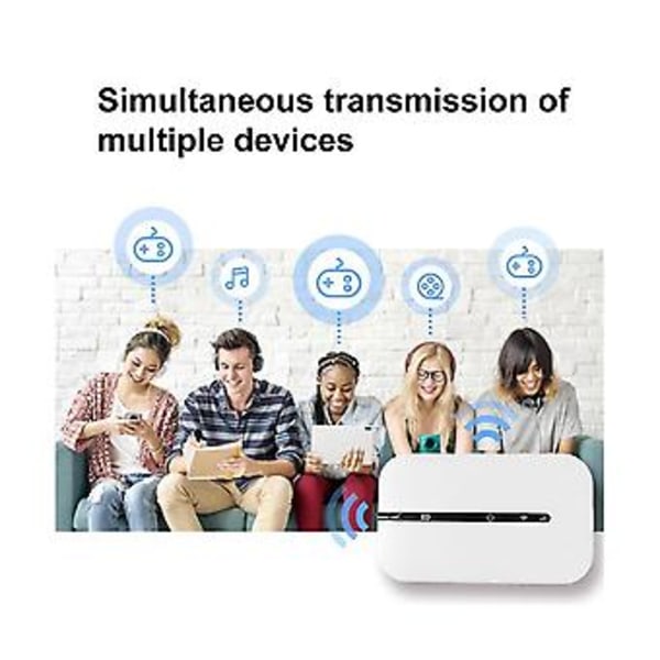 4G Pocket Mifi Wifi -reititin 150 Mbps Wifi-modeemi Auton mobiili Wifi Langaton Hotspot Korttipaikalla Kannettava W