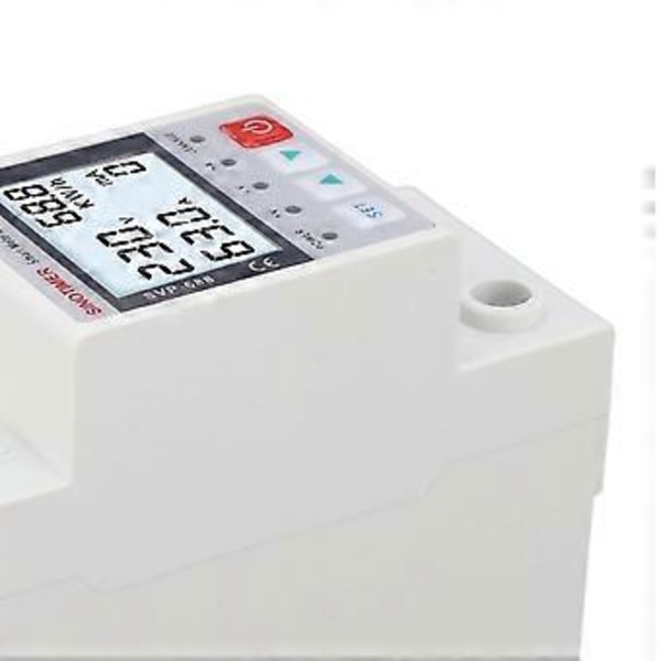Energiskydd Anti-Interferens Multifunktionell Automatisk Återinkoppling Över- och Underspänningsskydd 230V 63A