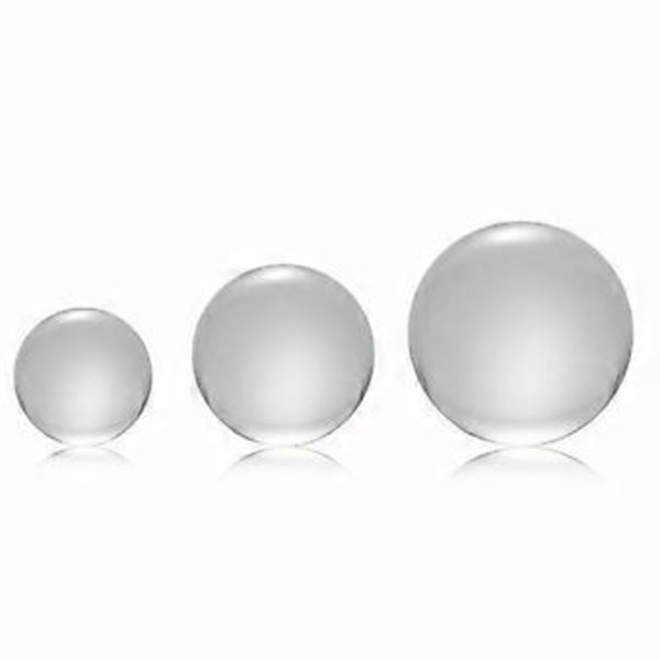 Gjennomsiktig farge Glass Krystallkule Healing Sfære Fotografering Rekvisitter ball Dekor 40mm