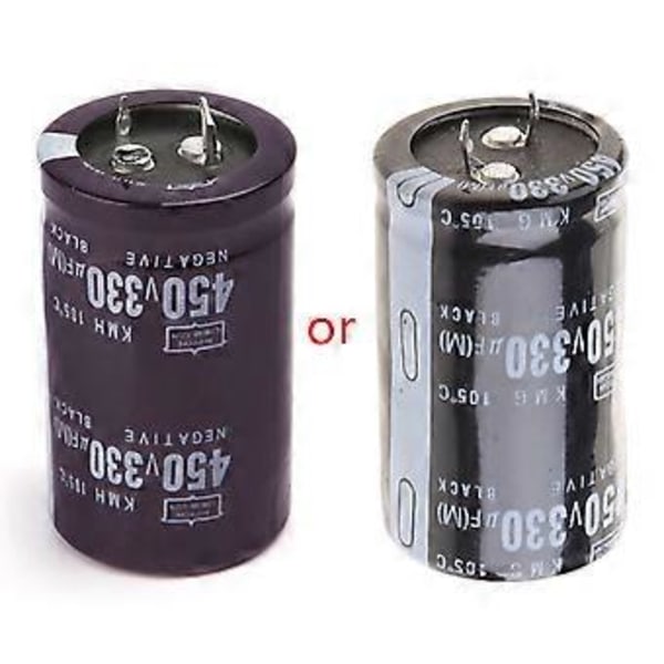 Elektrisk svejser 450V 330uF Aluminium Elektrolytisk Kondensator Volumen 30x50 Hård Foo