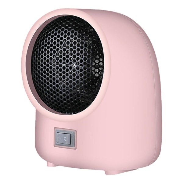 Space Heater - Bordsvärmare med hög fläkt för kontorsbord i hemmet sovrum inomhusbruk (rosa)