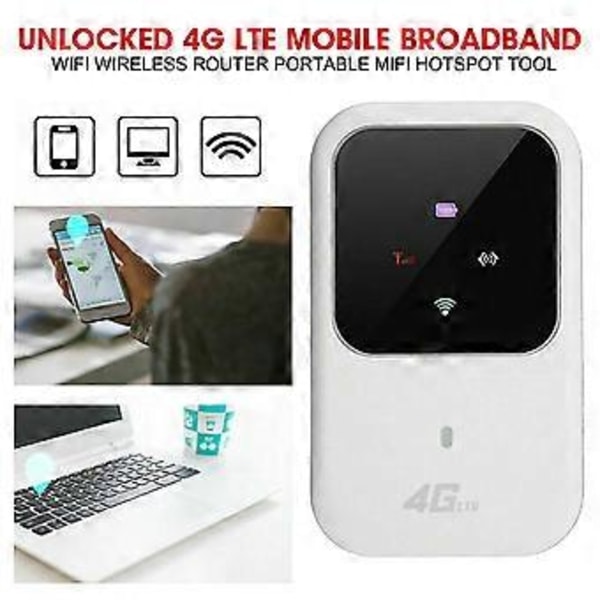 Ulåst 4g-lte Mobilt Bredbånd Wifi Trådløs Router Bærbar Mifi Hotspot Bo