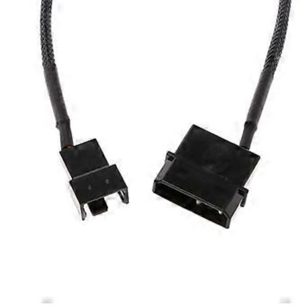 PWM-tuuletin 4-nastainen Molex-uros - 3-nastainen/4-nastainen PC-tuulettimen virtasovittimen liitäntäkaapeli