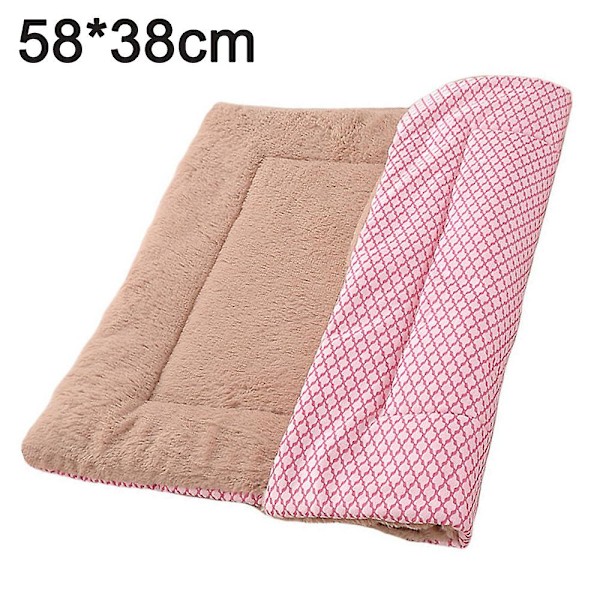 Pet Måt Efterår/vinter Varm Hunde Tæppe Reversible Hunde Tæppe Pink S