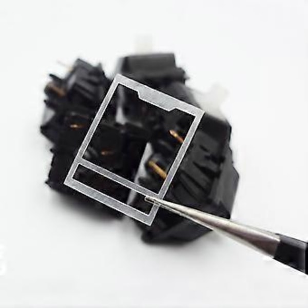 120 st Switch Film HTV PC Dubbellager Klar Inter-axiell Switch Papper för Cherry MX Gateron Mekanisk Tangentbord Shaft