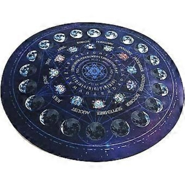 Rund Divinasjons Gummi Matte Pendel Divinasjonsmatte 3 stk Utsøkt Konstellasjon Pendelmatte, Hjemmedekorasjon, Astrologi Pendelmatte For Del (d-4-)
