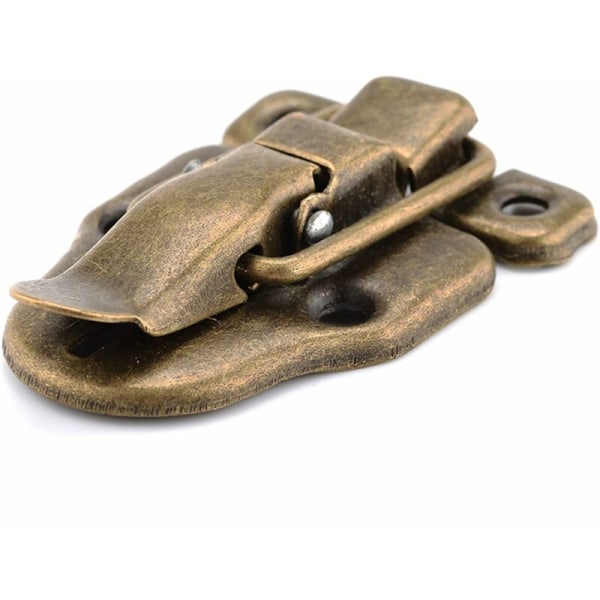 Lås 1 stk Lås Vintage Bronze smykkeæske Gaveæske Hvalspænder Hasp Lås Fangstfang 6240 mm Låsevippe