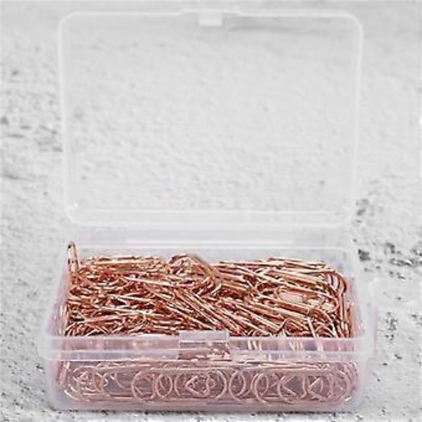 150 Stycken Roséguld Söta Gem Mini Gem Hjärtformade Gem Bokmärkesklämmor för Kontorsmaterial Skola