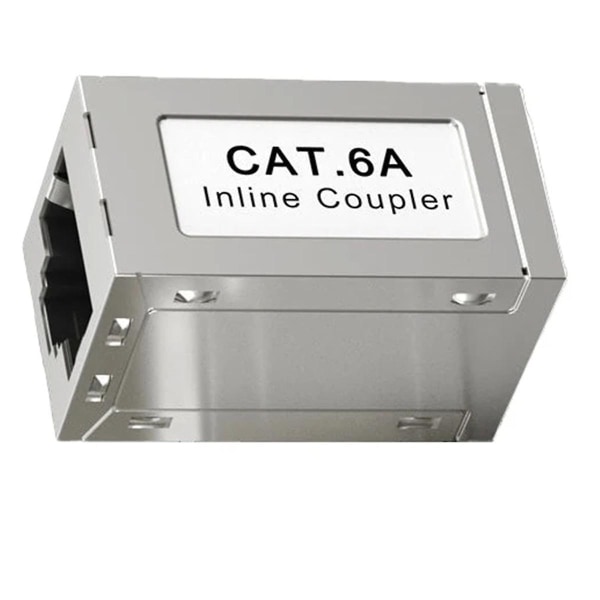 Rj45 Hunn Til Hunn Cat6a skjermet kopler Inline Ethernet Coupler Ethernet Extender Adapter Ethe
