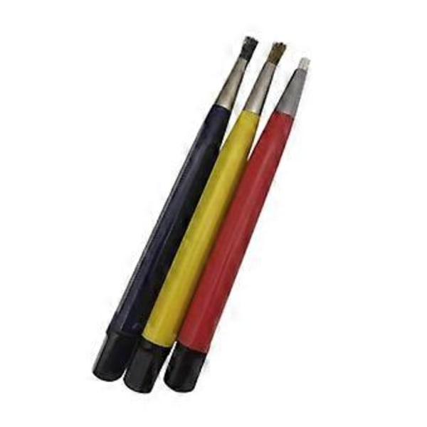 3st/set Glasfiber Mässing Stål Repborste Penna Polera Rengör Rost Smuts Borttagare Klockverktyg
