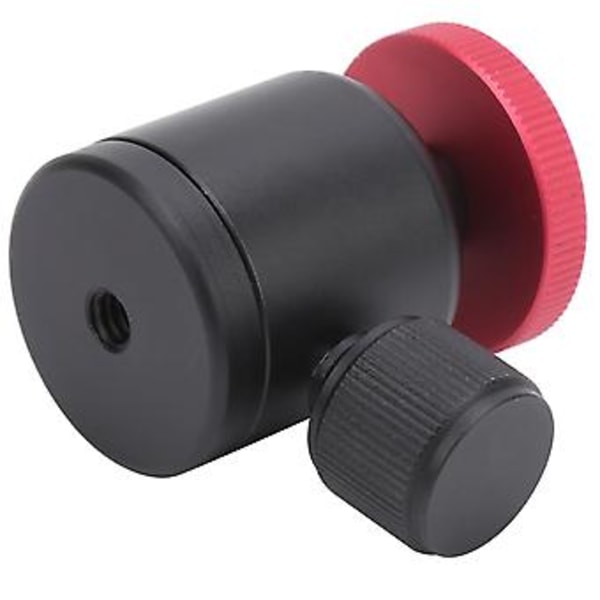 Roterbart litet kulhuvud i aluminiumlegering med 1/4-tums skruv för kamera/stativ/selfiestick