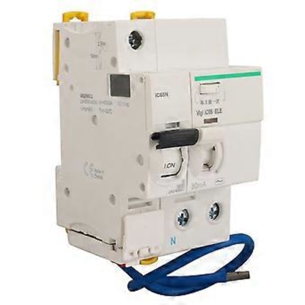Brytare Luftströmbrytare Med Läckageskyddstillbehör 1P+N AC230V 400V IC65N 25A