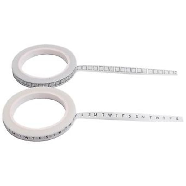 8 Ruller Kalender Washi Tape Sett Dato Dag Uke Måned Nummer Kalender Washi Maskeringstape Dekorativ F