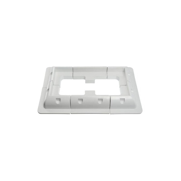 Solar Panel Mounting Brackets Corner, Side and Cable Entry Motorhome White