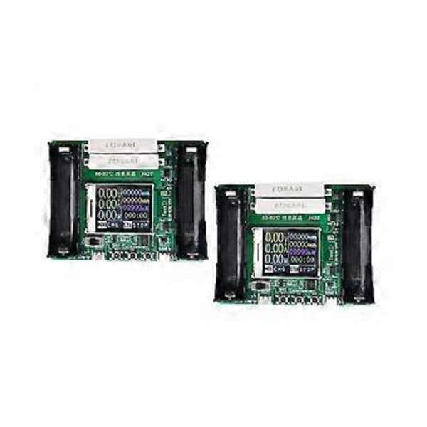 5V 18650 LCD-skärm Litiumbatteri Kapacitetstestare Detektormodul Med Laddnings- och Urladdningsfunktion