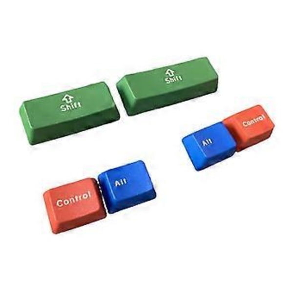 Spilltaster 10mm OEM Høyde Shift Contrl Alt Tastatursett 6 stk for DIY Gaming Mekaniske Tastaturer