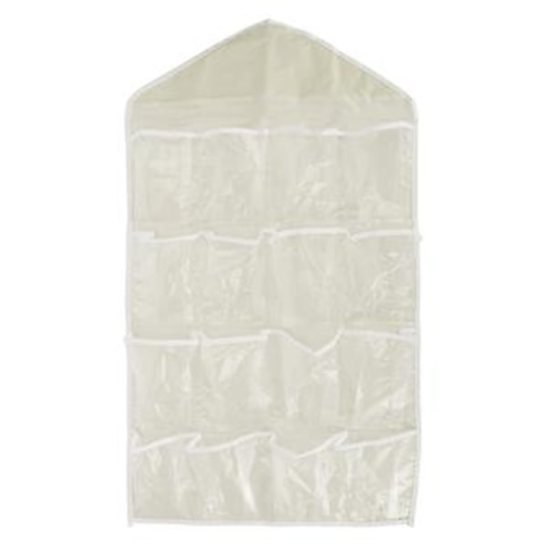 Veggskap Hengende Oppbevaring Over Døren Oppbevaringspose Polyester Hengende Hyller Lomme for Soverom Stue Beige