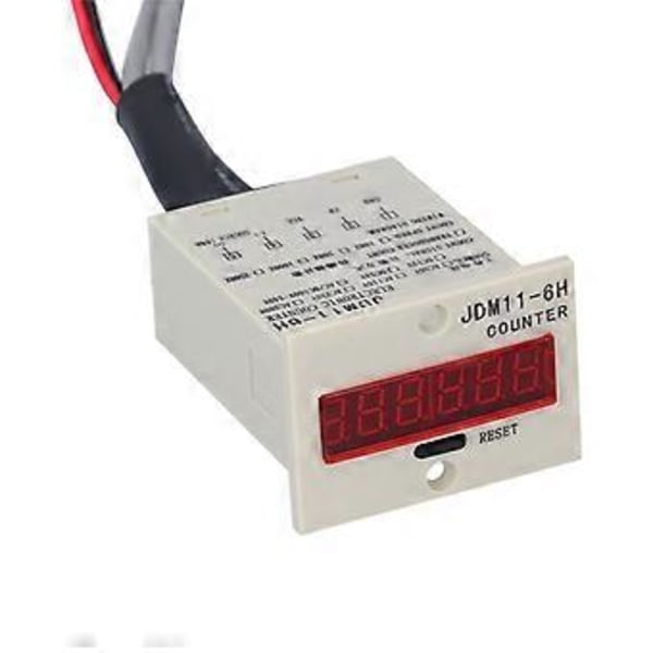 BERM LED Elektronisk Räknare Induktiv Digital Display Panel Installation Räkneverktyg JDM116HAC380V