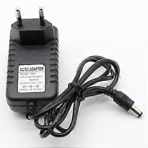 1 stk. 12V2A AC 100V-240V Konverter Adapter DC 12V 2A 2000mA Strømforsyning EU Stik 5.5mm x 2.1-2.5mm til LED CCTV