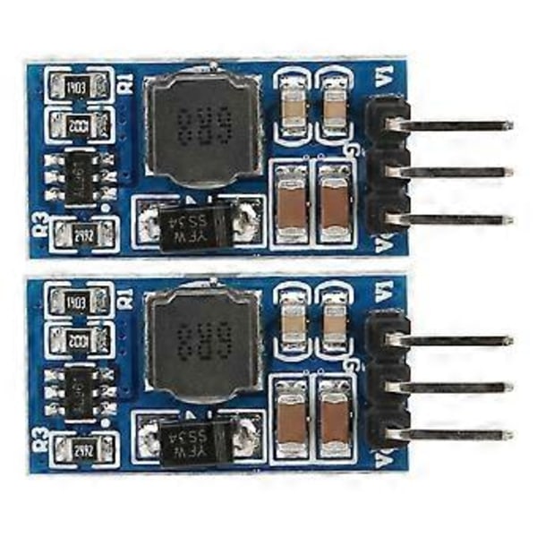 2kpl DC DC Step Up ModuleBoost -muunnin LED-moottorille 7W 2.6-5.5 - 5v 6v 9v 12V ND0412SA (nastalla 9V)
