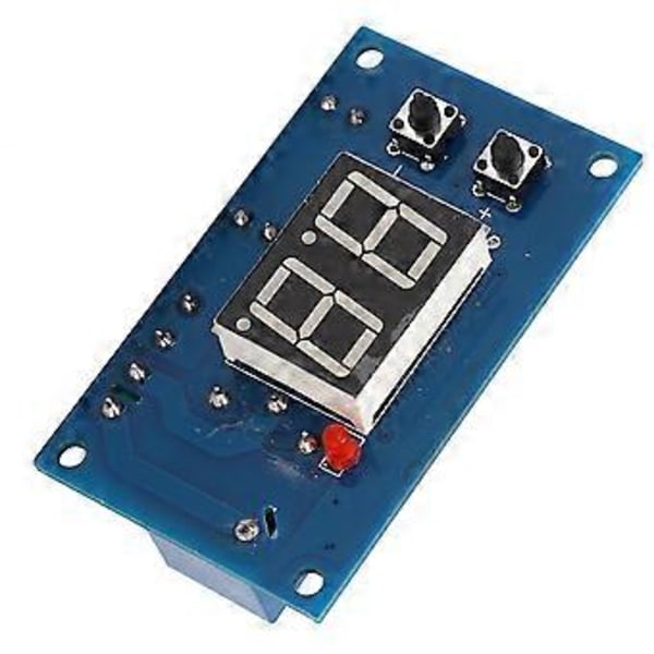 Timerrelæ 0 til 99s Intermitterende Output Modul Digitalt Rør Display Programmerbart Timerrelækort DC12V