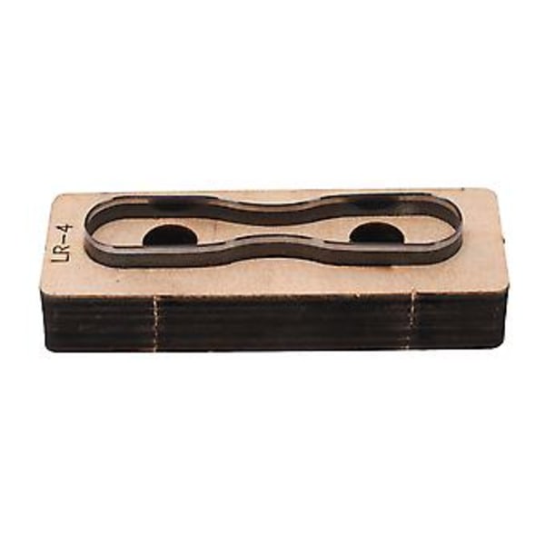 Läder Metall Skärande Stans DIY Stämpling Hålstans Form, Legerat Stål Konst Hantverkstillbehör, LR 4