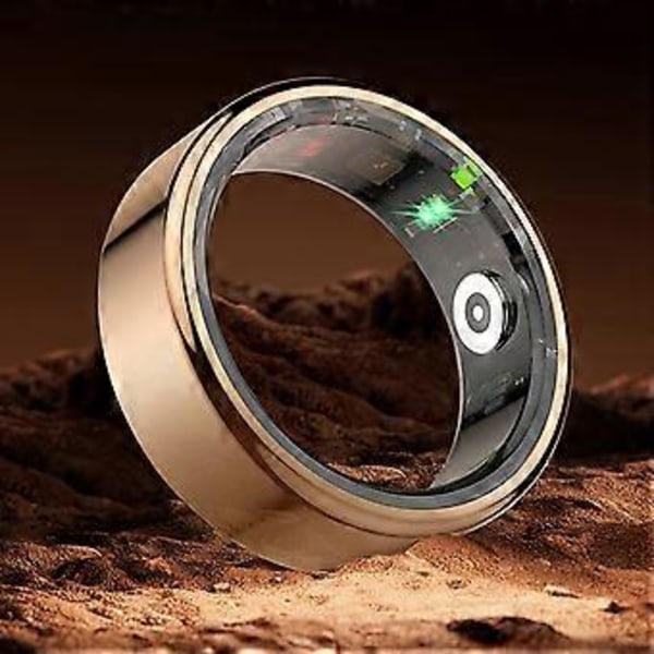 R02 Smart Ring til mænd og kvinder med opladningsetui, sundhedsovervågning, multi-sportsfunktion H