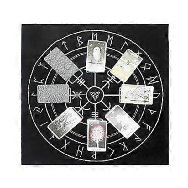 49x49cm Tarotkort Dug Flannel Geometrisk Figur Spådom Alter Klud Brætspil til Oracle Kort Pad Runer Supp
