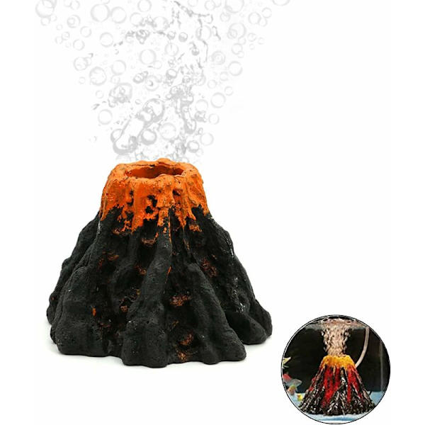 VolcaChristmasOrnament Akvarium Resin VolcaChristmasDekorativ Resin Luftsten Brændstofpumpe Akvarium Landskab Dekorativ Ornament Tilføjer mere