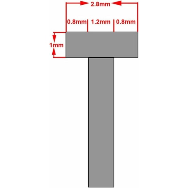 25, 35,50 mm T-formede søm, trykluftsøm, lige afslutningssøm til sømpistol (7500 stk.)