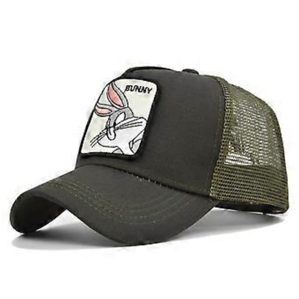 BUNNY broderet baseballkasket kanin broderet hat vasket for at få gammel skyggekasket buet skygge solhat