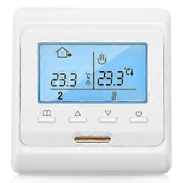 16A 230V LCD Programmerbar Varmegulv Varme Romtermostat Termoregulator Temperaturkontroller Manuell Mekanisk