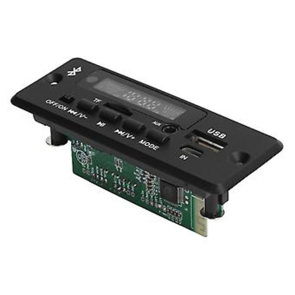 02CABT Dekoderkort Universell WAV-avkodningsmodul MP3-dekoderkort med Bluetooth-samtal, Svart