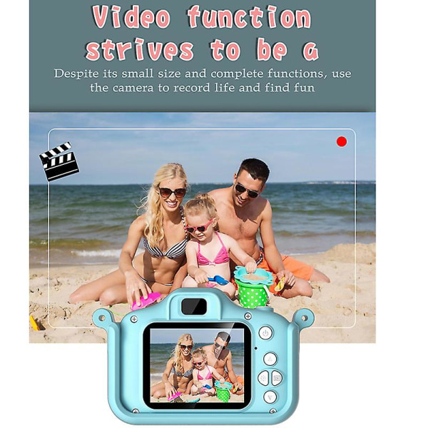 X6s barnkamera kan ta foton, barns högupplösta tecknade mini barn digitalkamera leksak födelsedagspresent