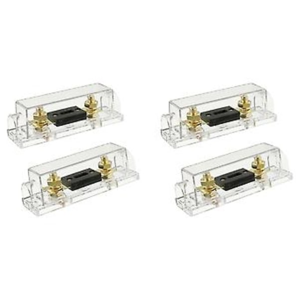 4 stk. 100a Transparent Case Anl Sikring H og 2 Stk. 100a