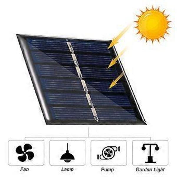 0,3 W 3 V Mini aurinkopaneeli polykiteistä piitä pieni aurinkokenno DIY vedenpitävä retkeilyyn kannettava aurinkopaneeli yhteensopiva leluille valaisimille tuulettimille