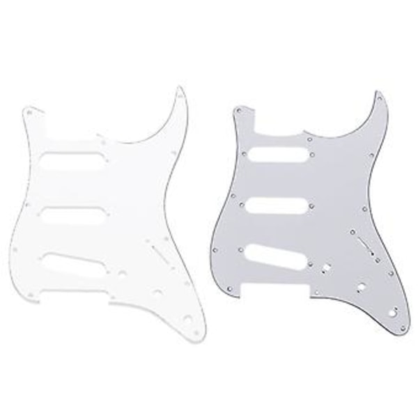Hvid Skildpadde Shell Pickguard 3-lags Ridseplader Til Fender Ny