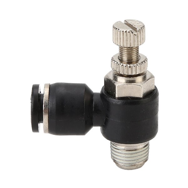 1 Pieces Pneumatic Fittings, Air Flow Regulator, With Push-in Connection and External Thread Valve Quick Connector, for Pneumatic Toolsㄗ8mmㄛM5ㄘ