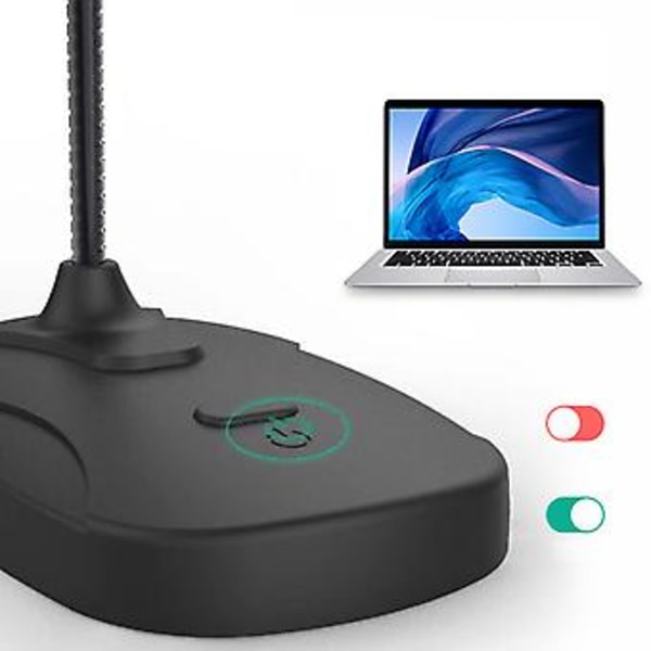 USB Konference Højttaler Mikrofon Hi-fi for Høj Troskab med Lydstyrkekontrol