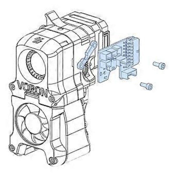 Voron 2.4 Afterburner Mini Extruder Verktygshuvud PCB-kort för Huvudkort för V 2.4