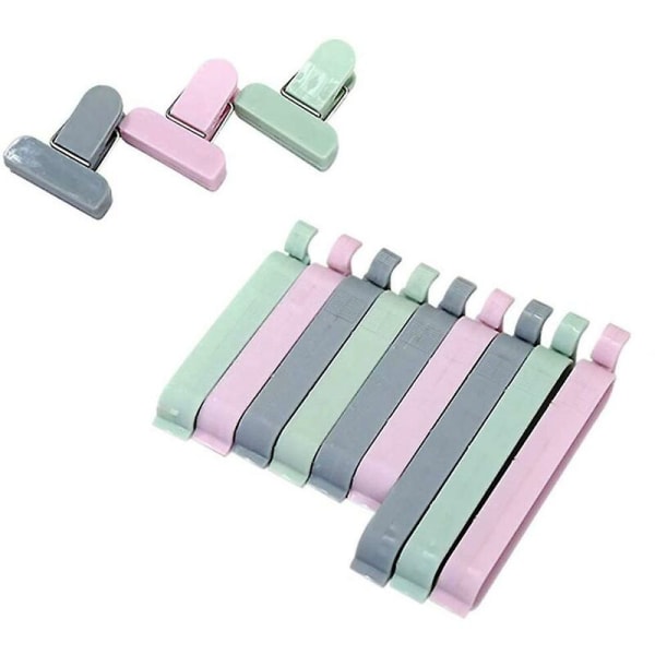 12pcs colorful food bag storage clips for sealing food and tea bags, sandwich kitchen clips, potato clips