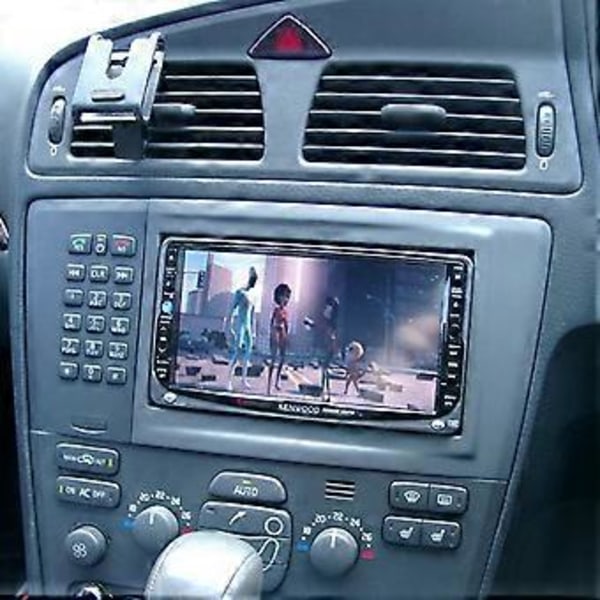 Bilradio Fascia för XC70 V70 S60 05-10 DVD Stereo Ram Plattadapter Monteringsinstrumentbräda Installationsram Trim Kit