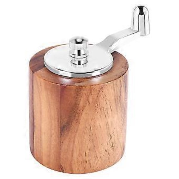 Pepperkvern, Håndsveiv Pepperkvern i Tre med Klassisk Håndtak og Justerbar Keramisk Rotor